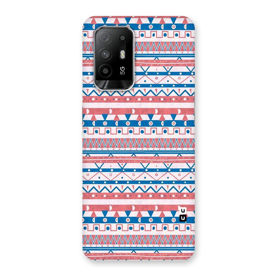 Seamless Ethnic Pattern Back Case for Oppo F19 Pro Plus 5G