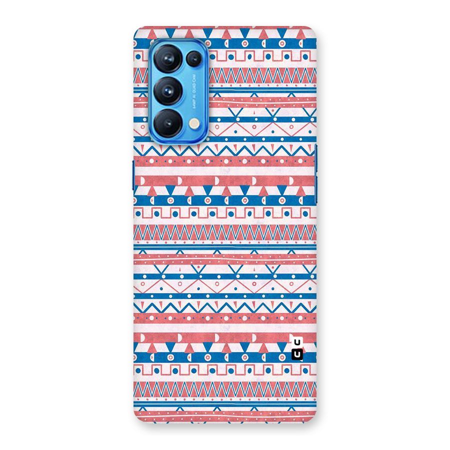 Seamless Ethnic Pattern Back Case for Oppo Reno5 Pro 5G