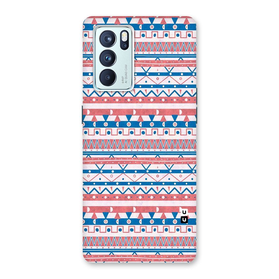 Seamless Ethnic Pattern Back Case for Oppo Reno6 Pro 5G