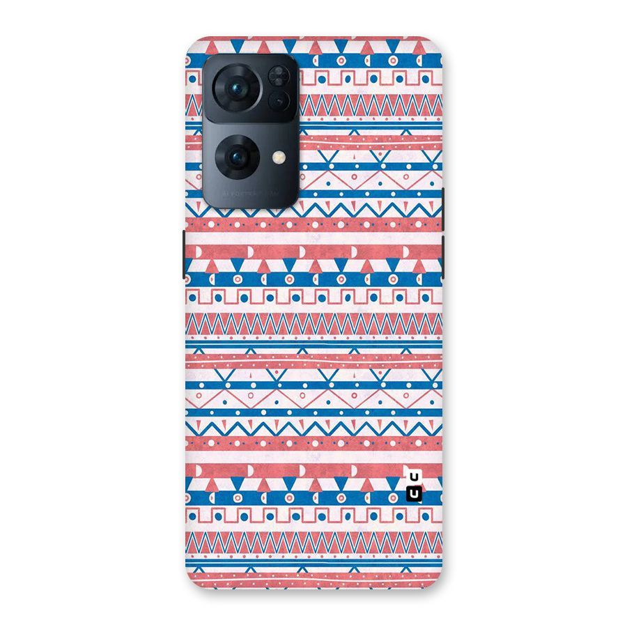 Seamless Ethnic Pattern Back Case for Oppo Reno7 Pro 5G