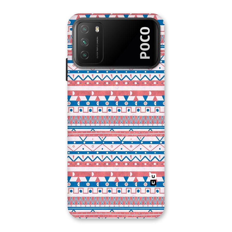 Seamless Ethnic Pattern Back Case for Poco M3