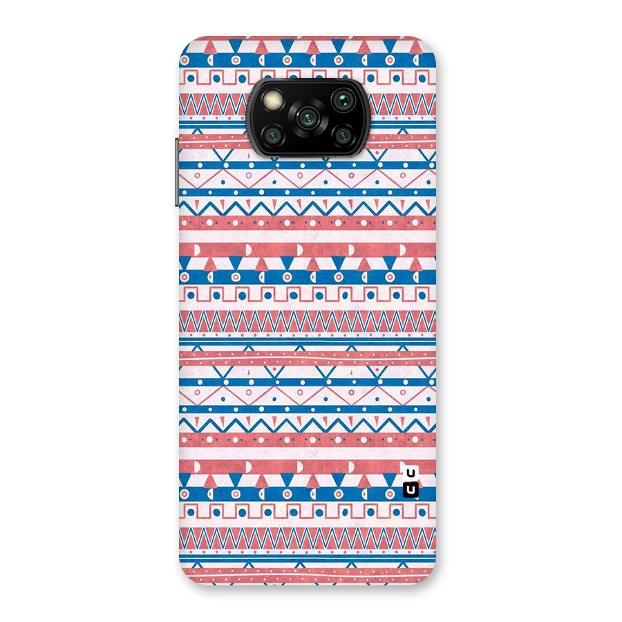 Seamless Ethnic Pattern Back Case for Poco X3