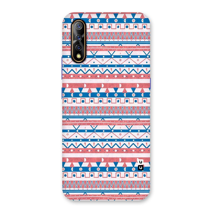 Seamless Ethnic Pattern Back Case for Vivo S1