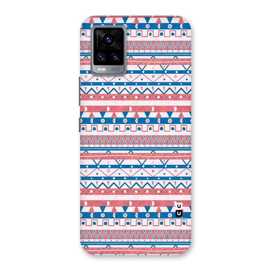 Seamless Ethnic Pattern Back Case for Vivo V20