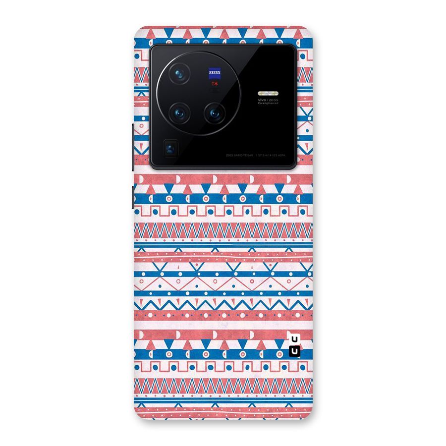 Seamless Ethnic Pattern Back Case for Vivo X80 Pro