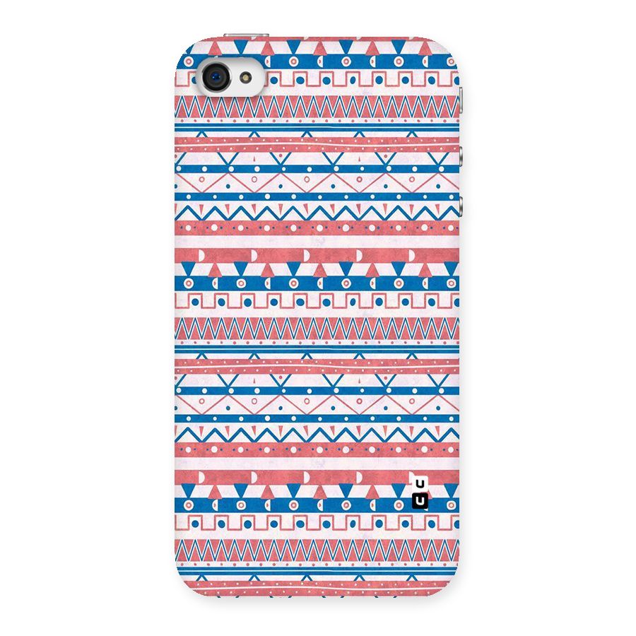 Seamless Ethnic Pattern Back Case for iPhone 4 4s