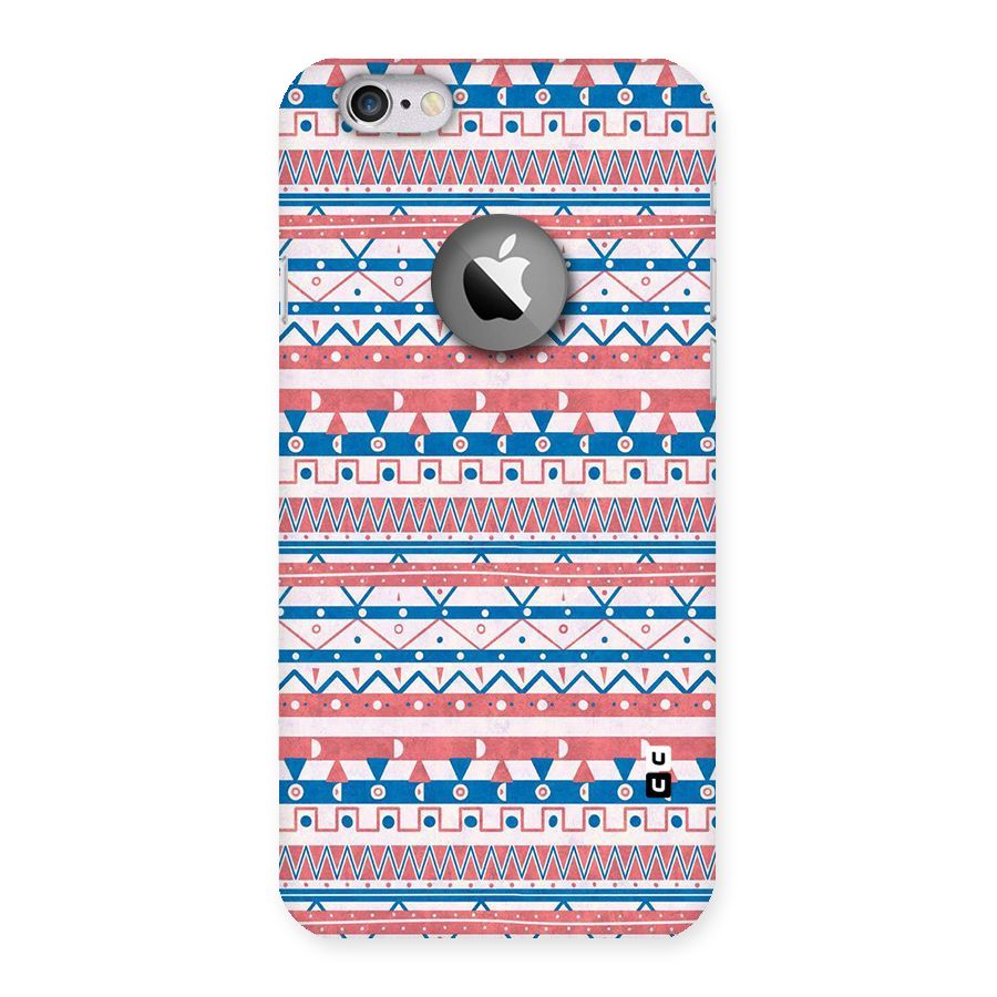 Seamless Ethnic Pattern Back Case for iPhone 6 Logo Cut