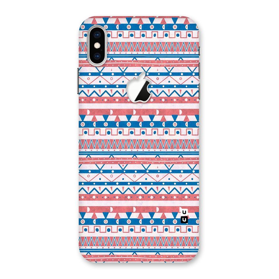 Seamless Ethnic Pattern Back Case for iPhone XS Max Apple Cut