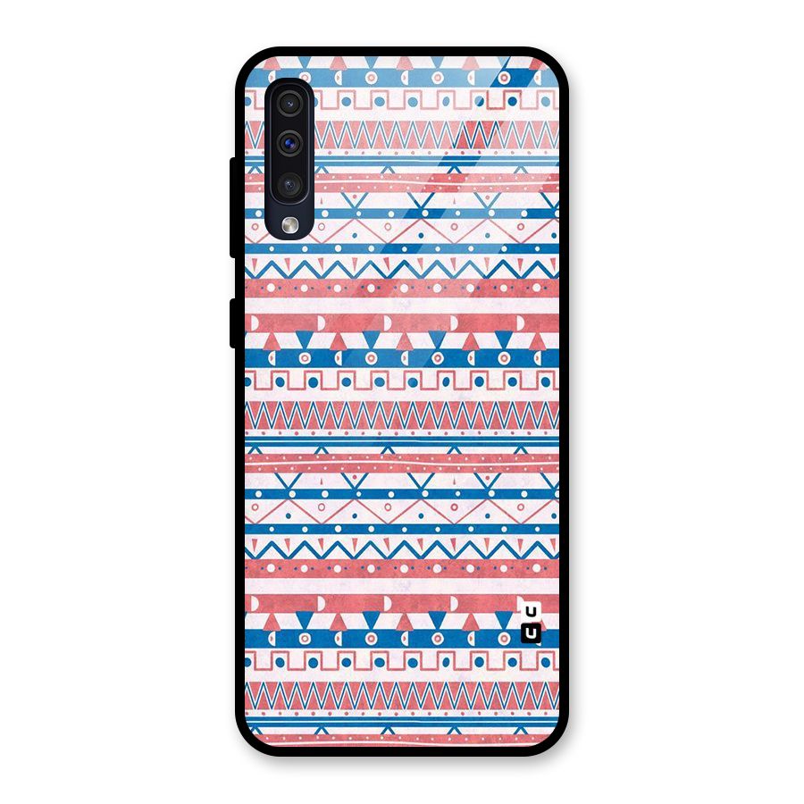 Seamless Ethnic Pattern Glass Back Case for Galaxy A50