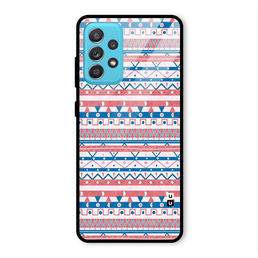 Seamless Ethnic Pattern Glass Back Case for Galaxy A52