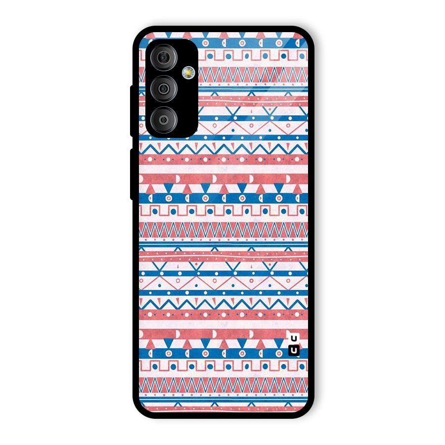 Seamless Ethnic Pattern Glass Back Case for Galaxy F23