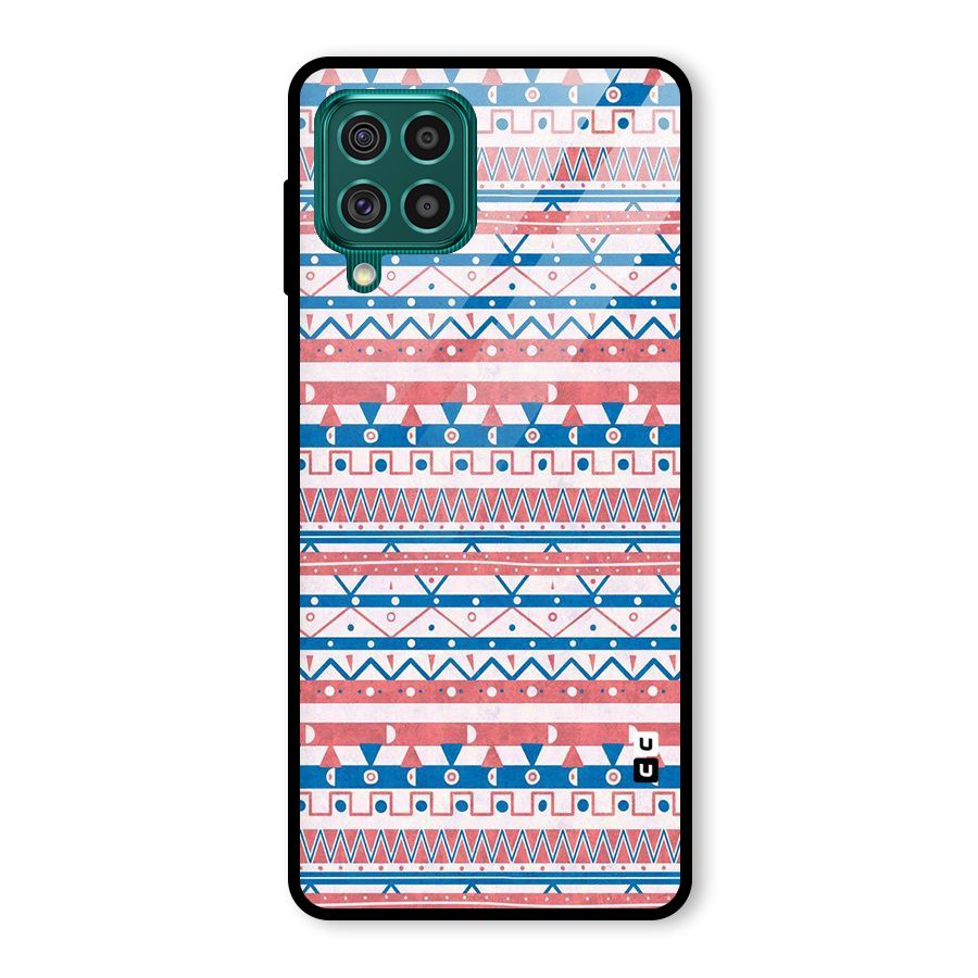 Seamless Ethnic Pattern Glass Back Case for Galaxy F62