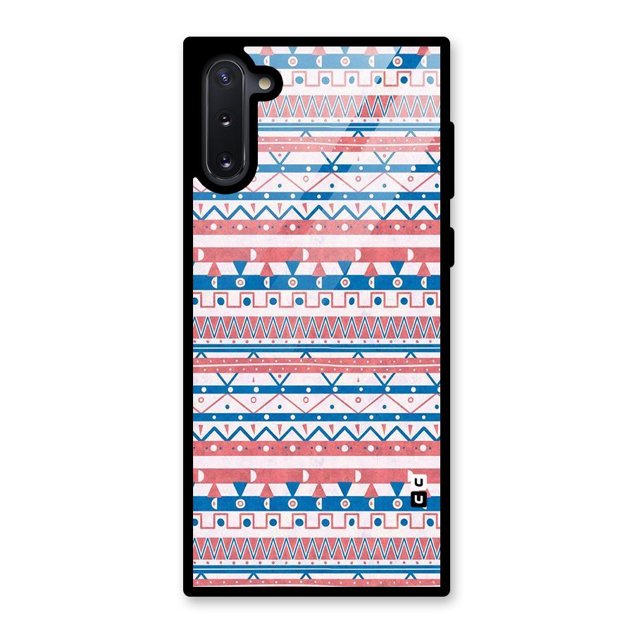 Seamless Ethnic Pattern Glass Back Case for Galaxy Note 10