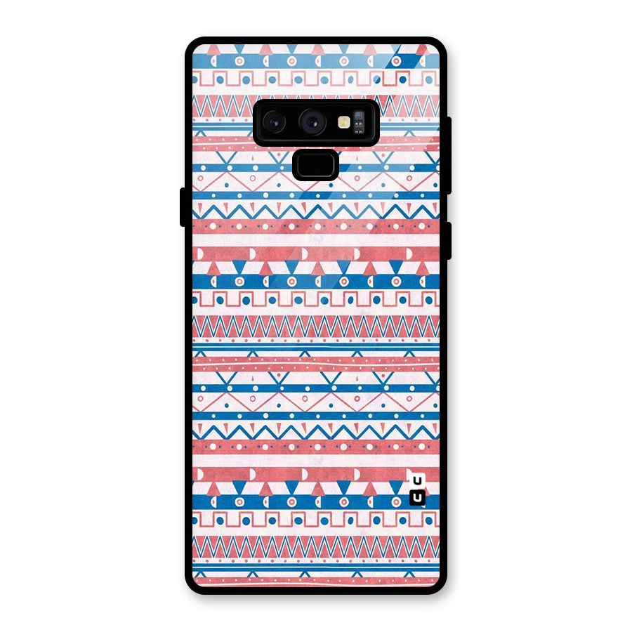 Seamless Ethnic Pattern Glass Back Case for Galaxy Note 9