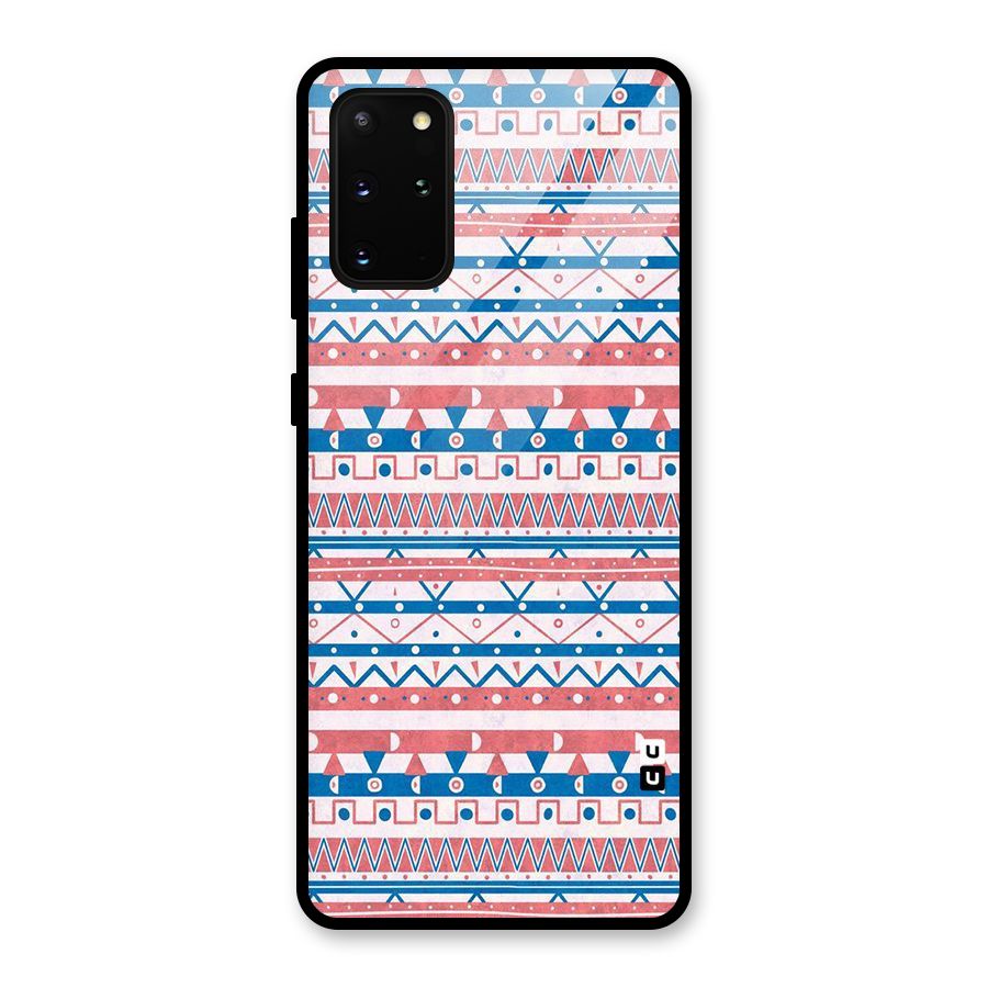 Seamless Ethnic Pattern Glass Back Case for Galaxy S20 Plus