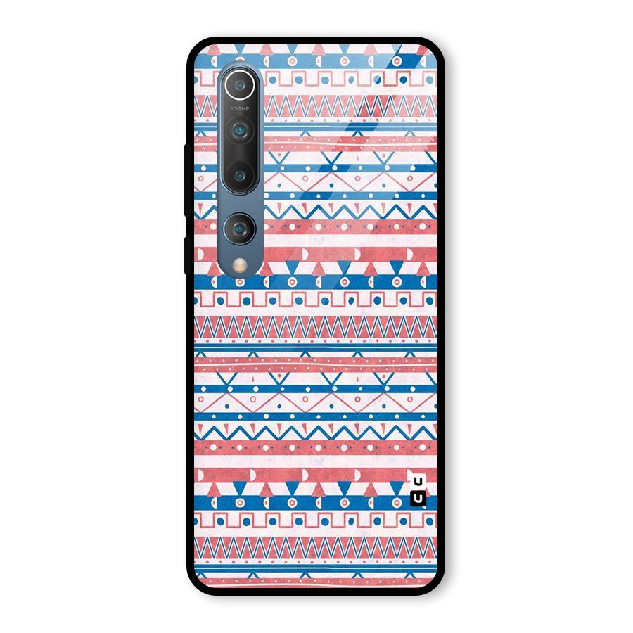 Seamless Ethnic Pattern Glass Back Case for Mi 10