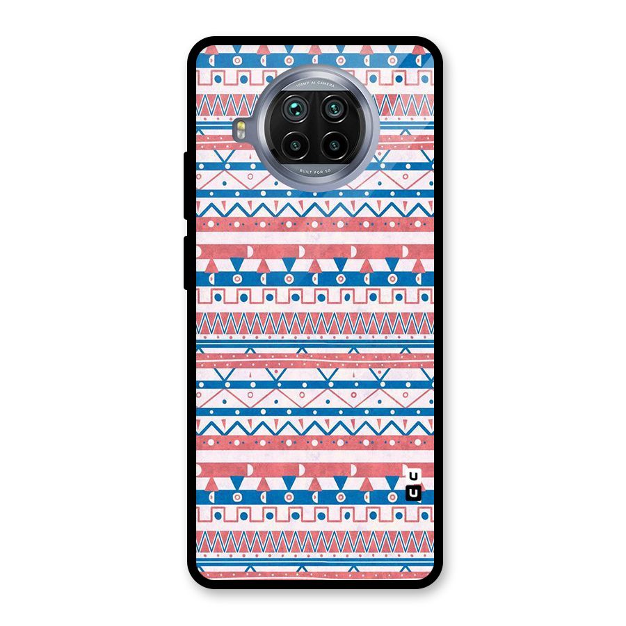 Seamless Ethnic Pattern Glass Back Case for Mi 10i