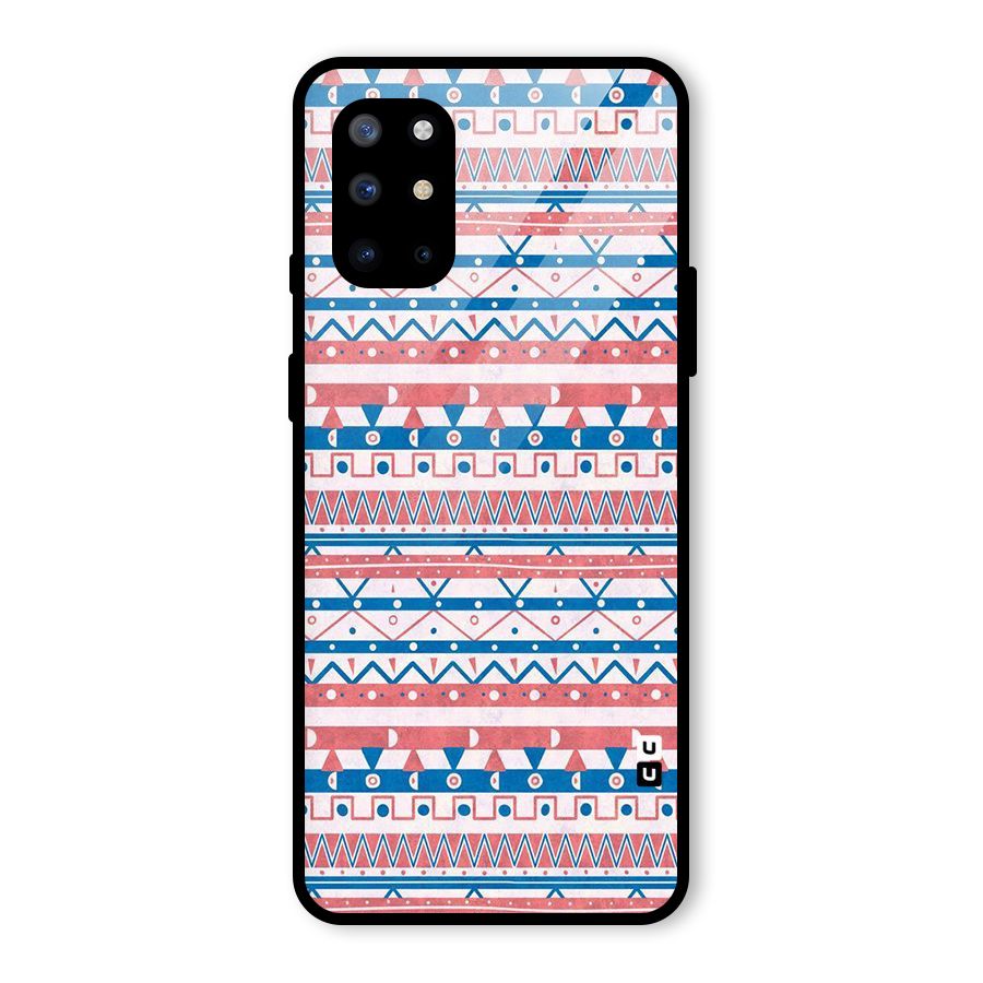 Seamless Ethnic Pattern Glass Back Case for OnePlus 8T