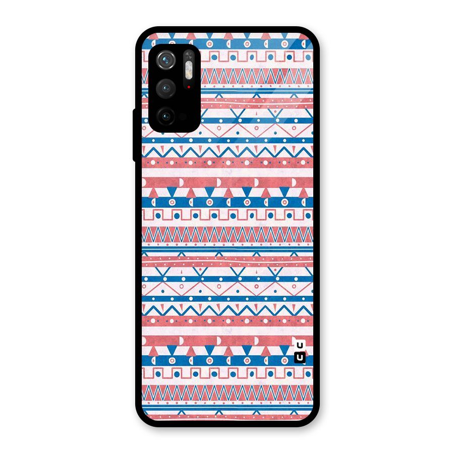 Seamless Ethnic Pattern Glass Back Case for Poco M3 Pro 5G