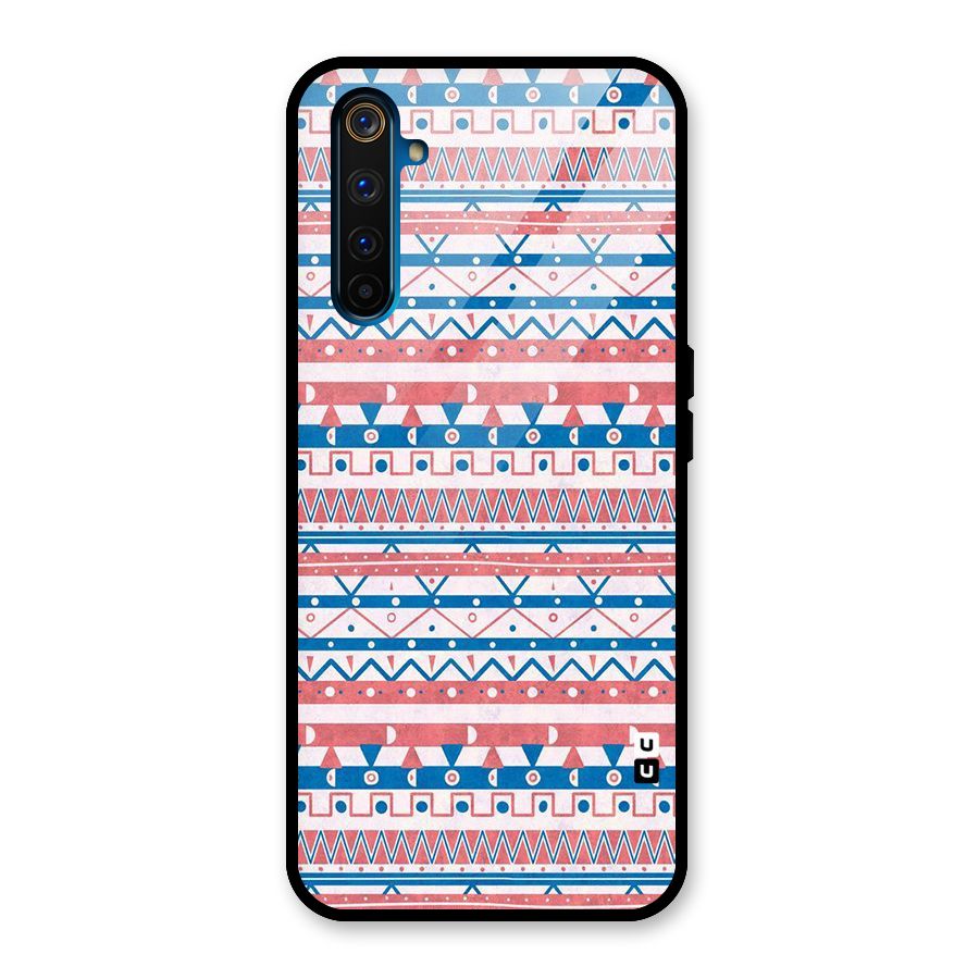 Seamless Ethnic Pattern Glass Back Case for Realme 6 Pro