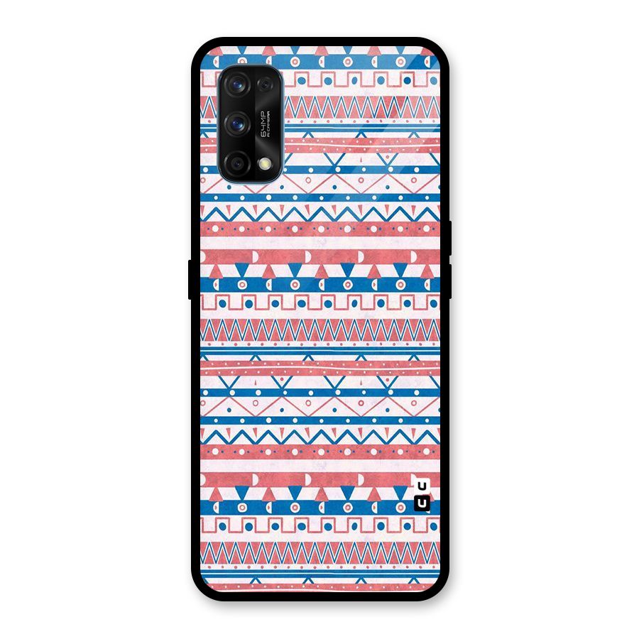 Seamless Ethnic Pattern Glass Back Case for Realme 7 Pro