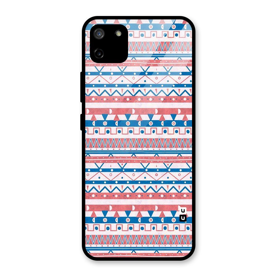 Seamless Ethnic Pattern Glass Back Case for Realme C11