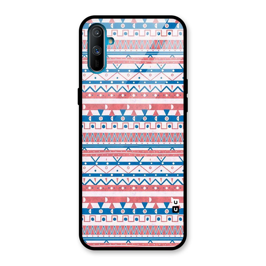 Seamless Ethnic Pattern Glass Back Case for Realme C3