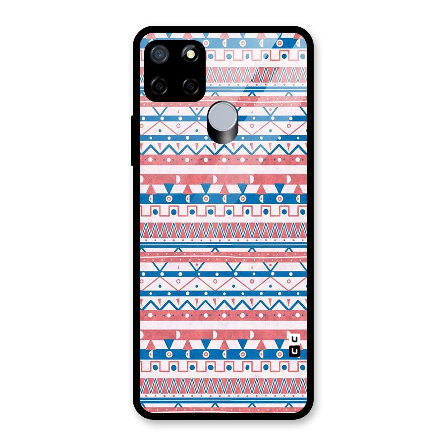 Seamless Ethnic Pattern Glass Back Case for Realme Narzo 20