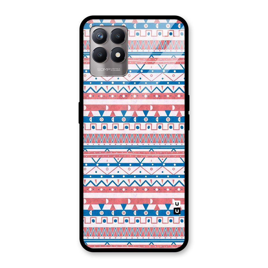 Seamless Ethnic Pattern Glass Back Case for Realme Narzo 50