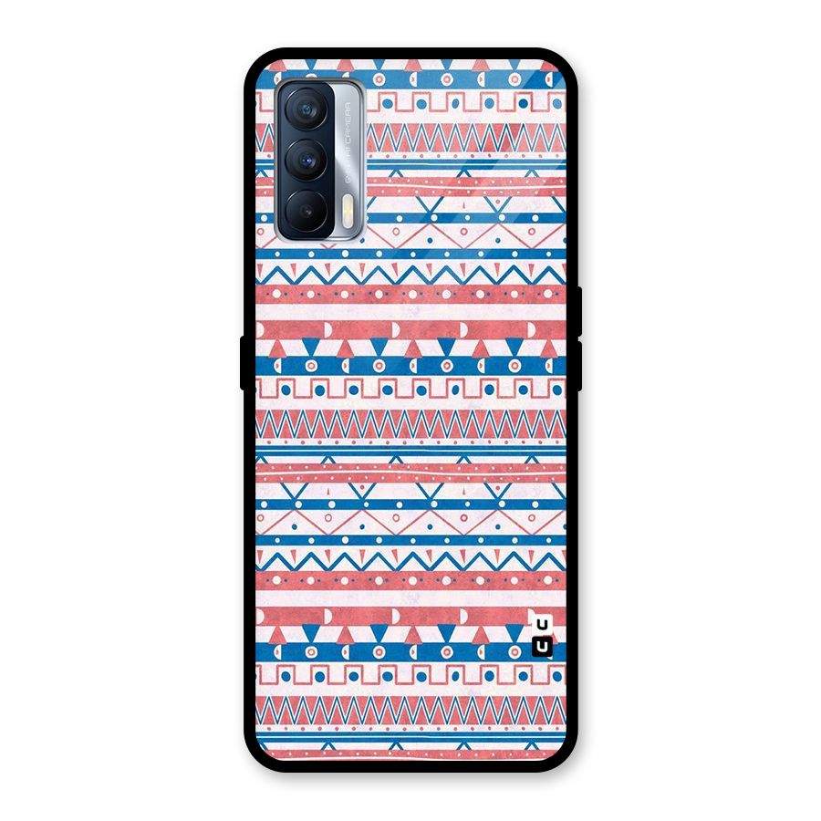 Seamless Ethnic Pattern Glass Back Case for Realme X7