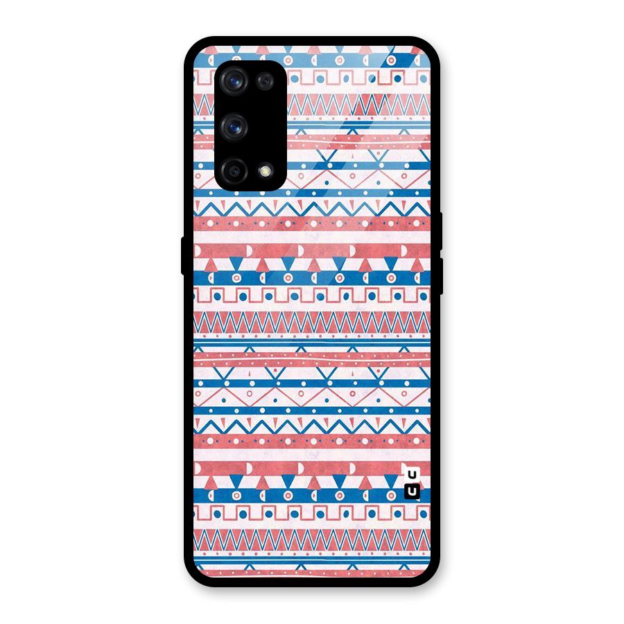 Seamless Ethnic Pattern Glass Back Case for Realme X7 Pro