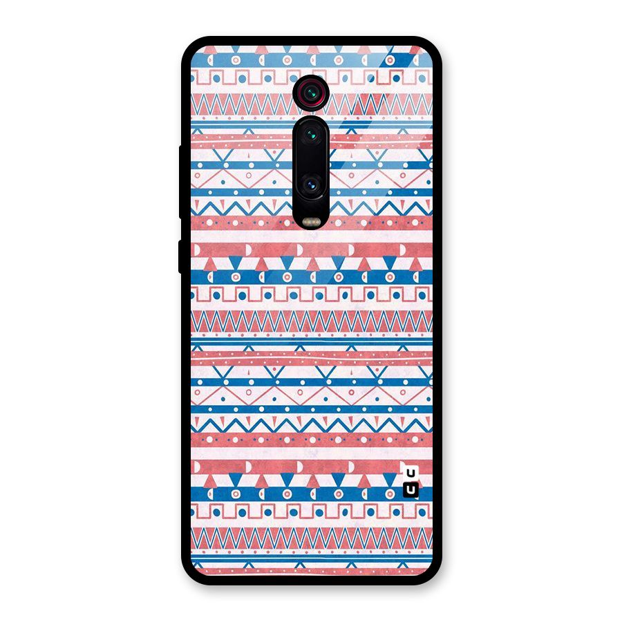 Seamless Ethnic Pattern Glass Back Case for Redmi K20 Pro