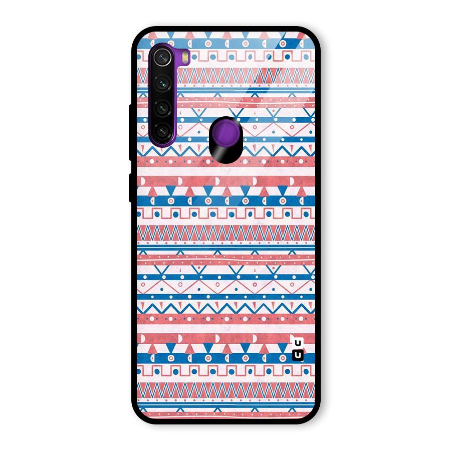 Seamless Ethnic Pattern Glass Back Case for Redmi Note 8