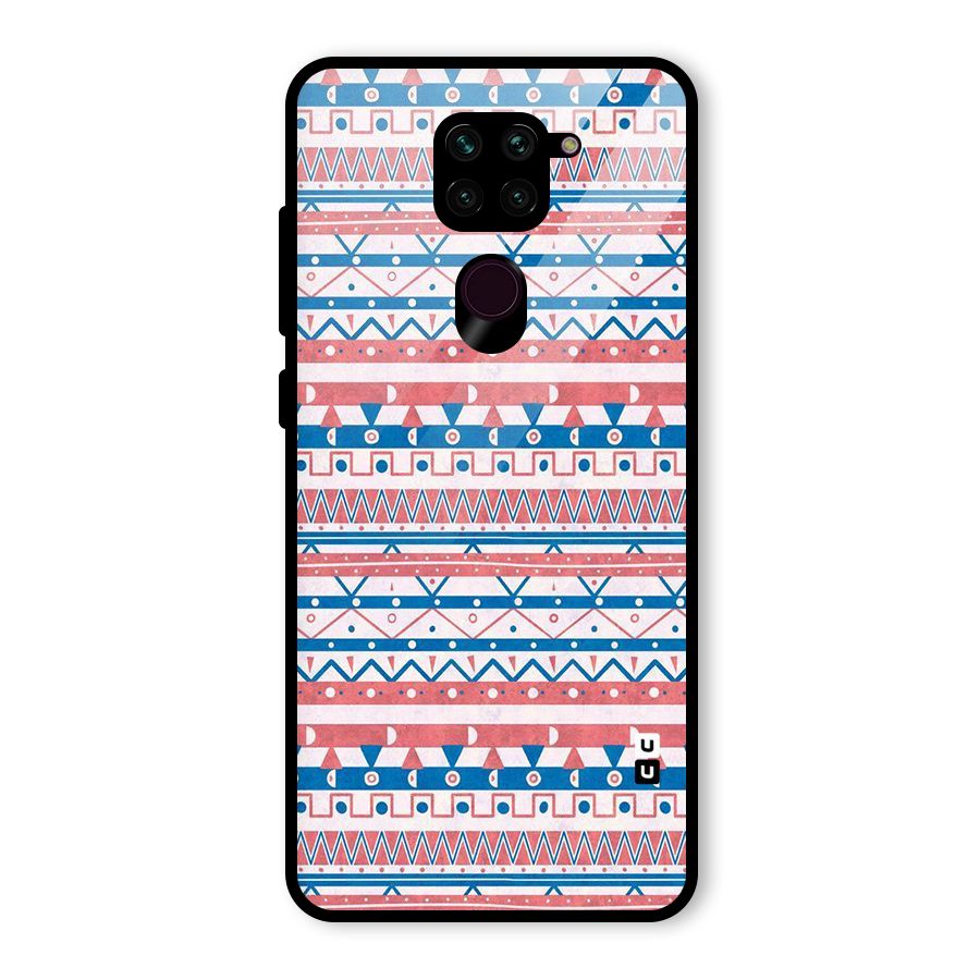 Seamless Ethnic Pattern Glass Back Case for Redmi Note 9