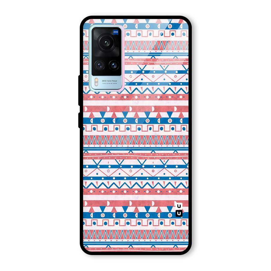 Seamless Ethnic Pattern Glass Back Case for Vivo X60