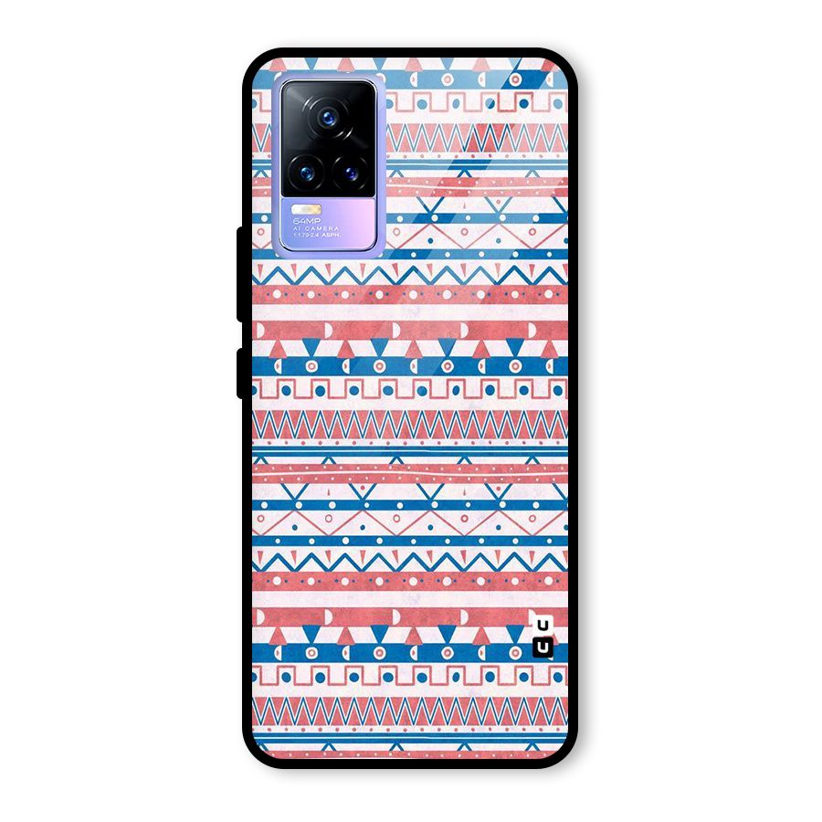 Seamless Ethnic Pattern Glass Back Case for Vivo Y73