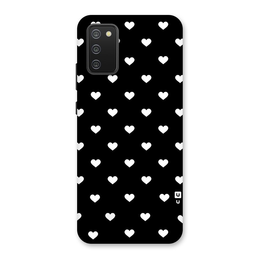 Seamless Hearts Pattern Back Case for Galaxy F02s