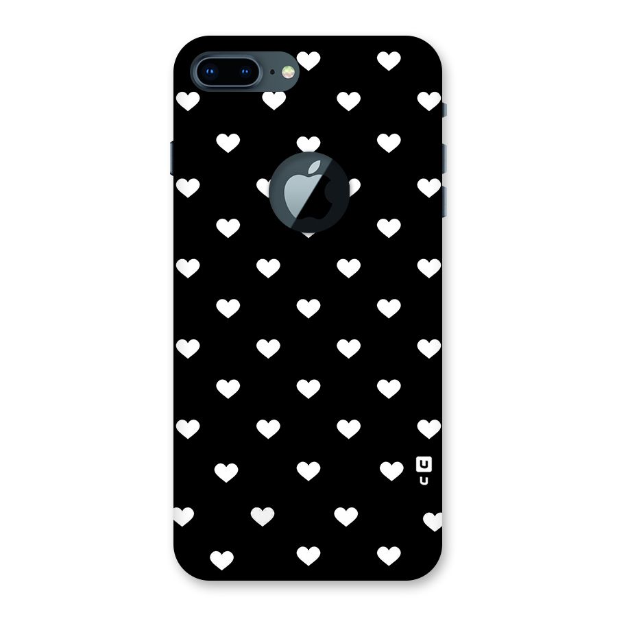 Seamless Hearts Pattern Back Case for iPhone 7 Plus Logo Cut