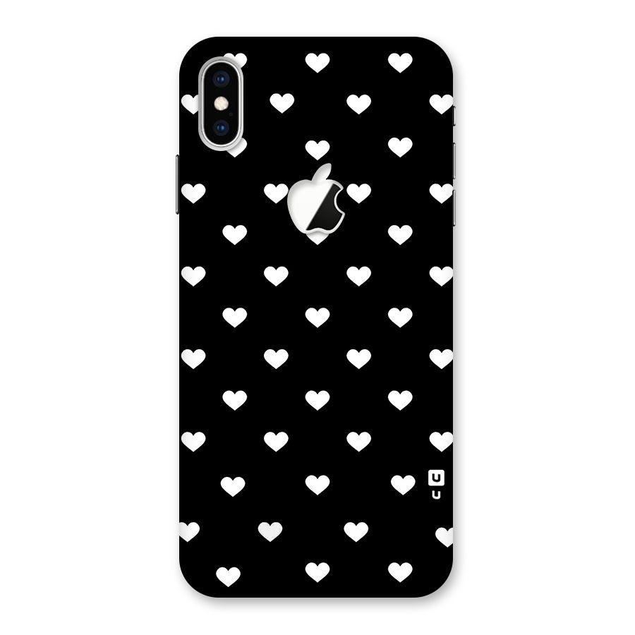 Seamless Hearts Pattern Back Case for iPhone XS Max Apple Cut