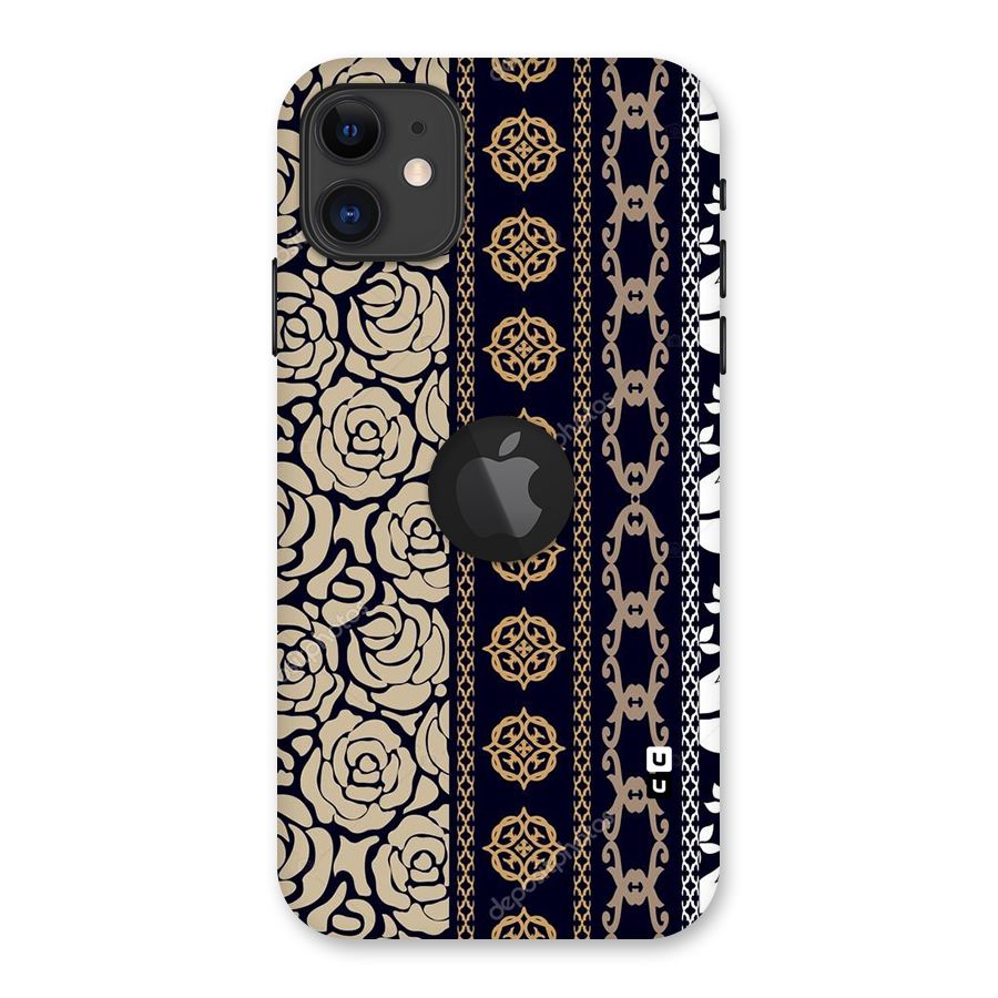 Seamless Pattern Back Case for iPhone 11 Logo Cut