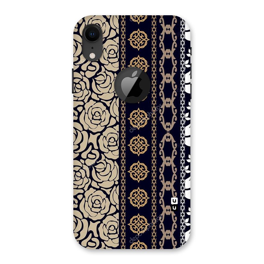 Seamless Pattern Back Case for iPhone XR Logo Cut