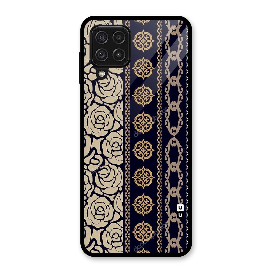 Seamless Pattern Glass Back Case for Galaxy A22 4G
