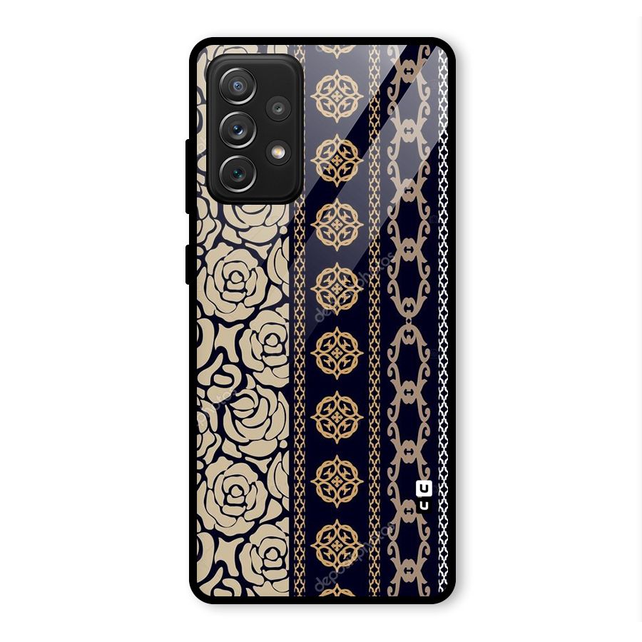 Seamless Pattern Glass Back Case for Galaxy A72