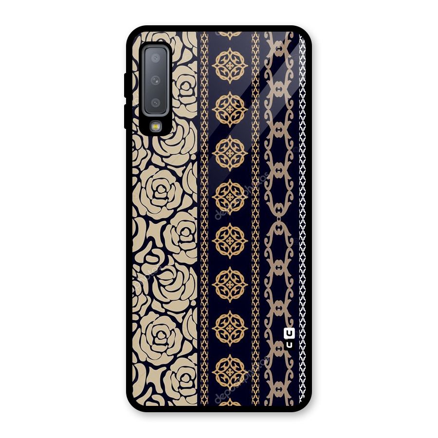 Seamless Pattern Glass Back Case for Galaxy A7 (2018)