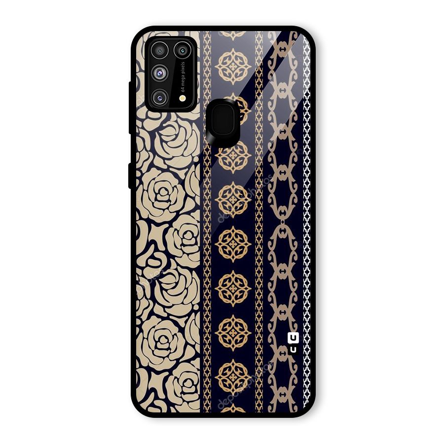 Seamless Pattern Glass Back Case for Galaxy F41