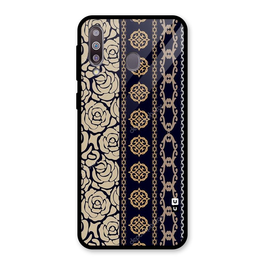 Seamless Pattern Glass Back Case for Galaxy M30