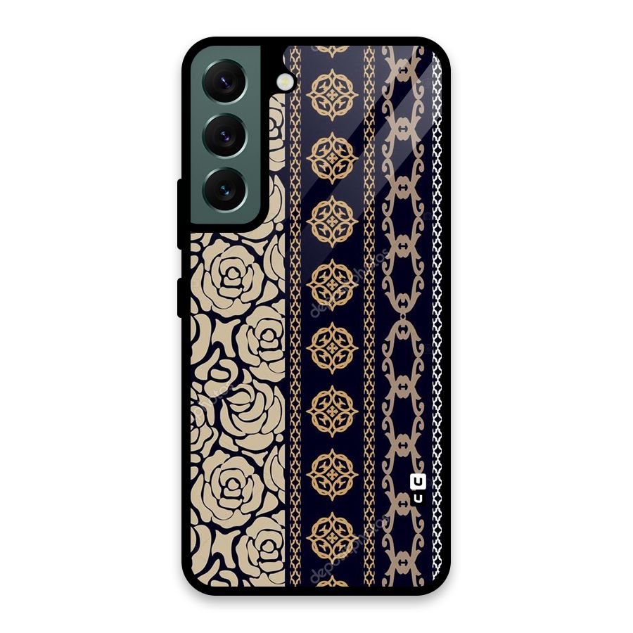 Seamless Pattern Glass Back Case for Galaxy S22 5G