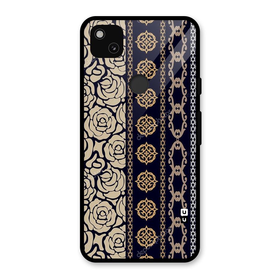 Seamless Pattern Glass Back Case for Google Pixel 4a
