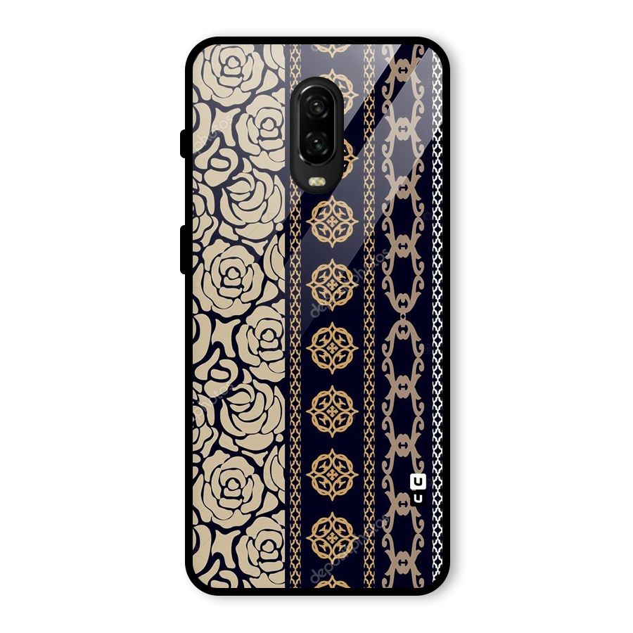 Seamless Pattern Glass Back Case for OnePlus 6T