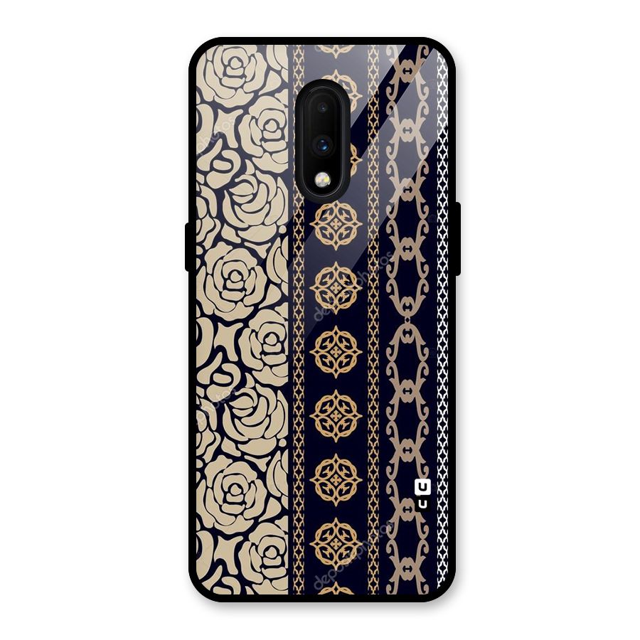 Seamless Pattern Glass Back Case for OnePlus 7